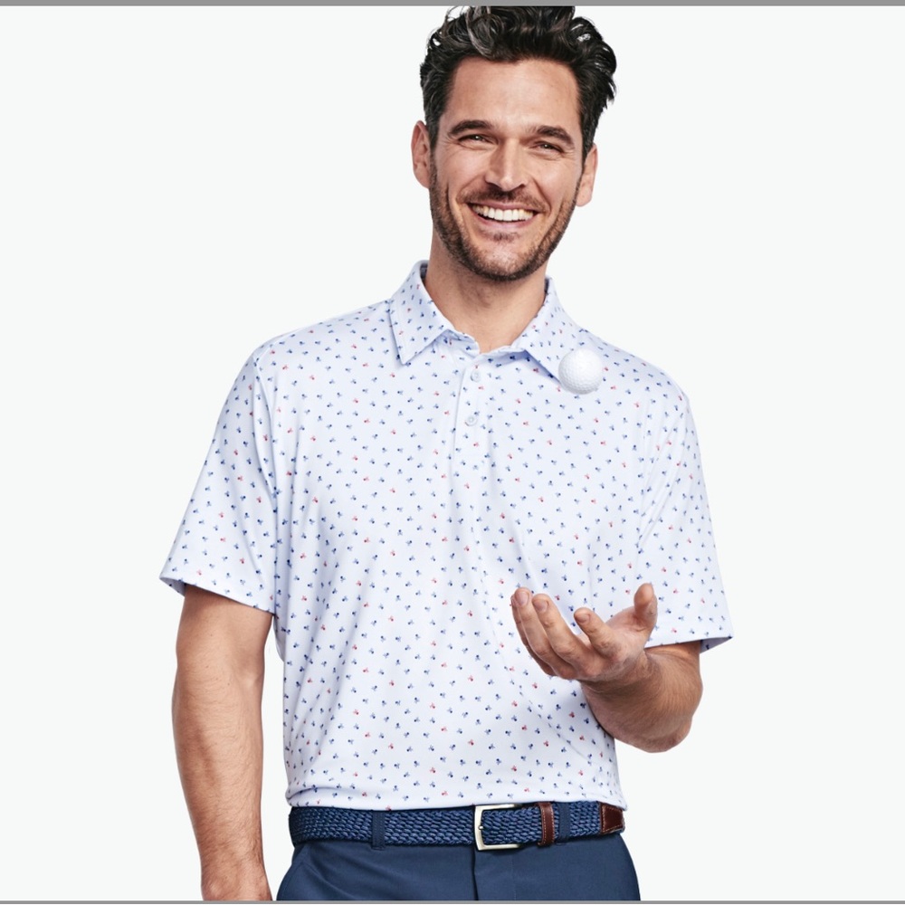 XC4® SKULL Print Performance Polo NWOT